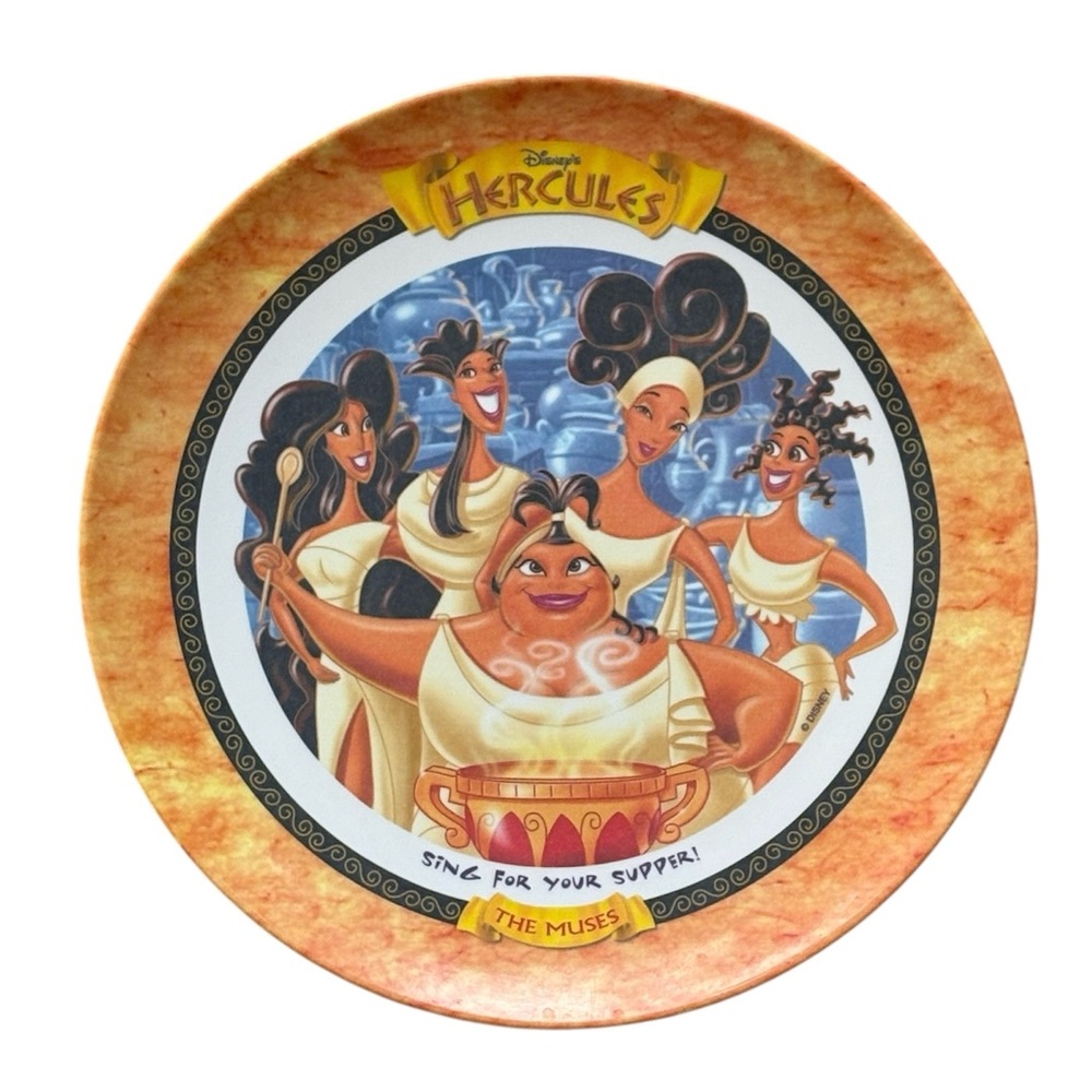 Vintage 1997 Disney McDonalds Hercules "The Muses" 9.5" Melamine Collector Plate